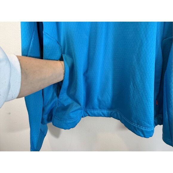 NWOT Mammut Blue Quarter Zip Hooded Pullover Lightweight Jacket Men's XXL - Picture 7 of 14